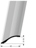 MPlus Anpassungsprofil 247 SK 100cm Alu Edelstahl elox. F2 0-18mm Best